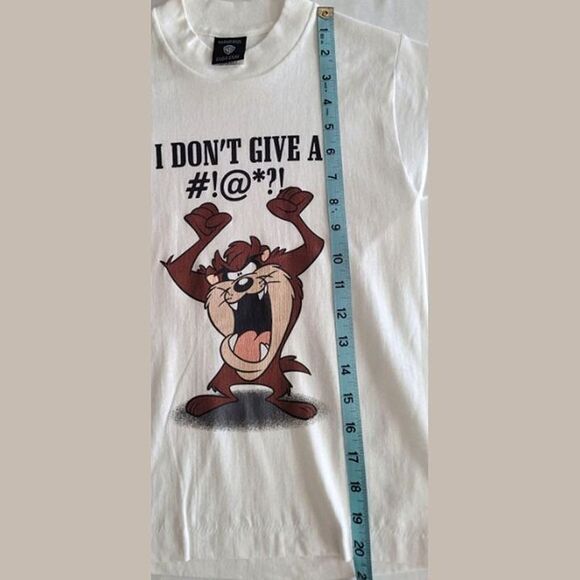 New Without Tags Boys Taz Tasmanian Devil Graphic Tee Kids Small - White Cartoon - Picture 9 of 9